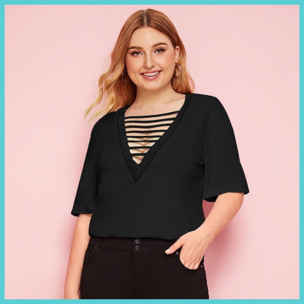 Ladder Tee   -Plus Size